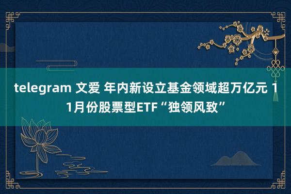 telegram 文爱 年内新设立基金领域超万亿元 11月份股票型ETF“独领风致”